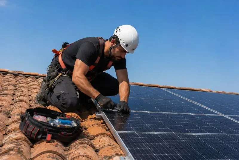 Maintenance et monitoring de panneaux solaires à Agonès